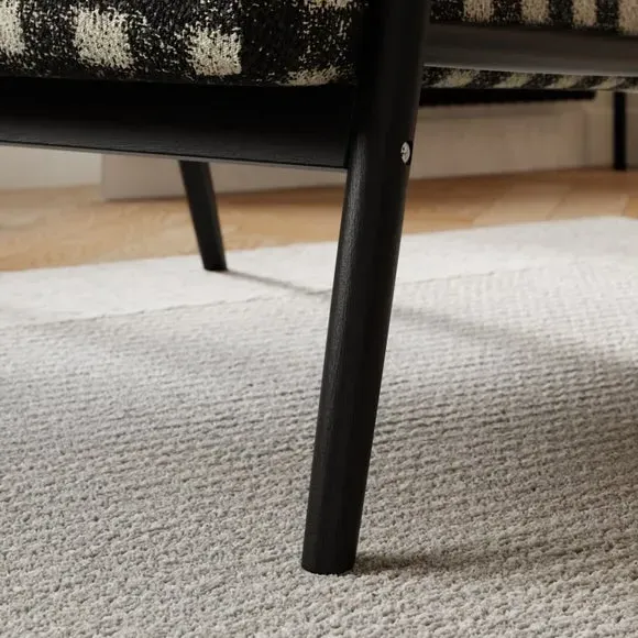 Spindle Accent Chair - Monochrome, Boucle