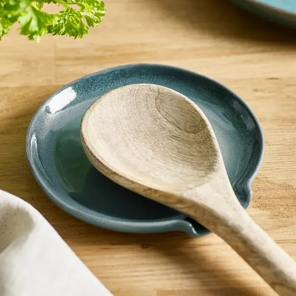 Spoon Rest - Blue, Stoneware