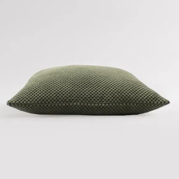 Spot Cushion Cover with Dotted Texture - Olive