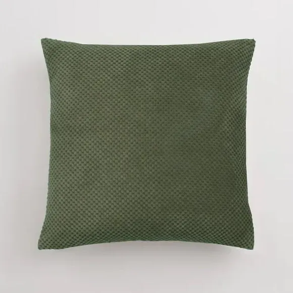 Spot Cushion Cover with Dotted Texture - Olive