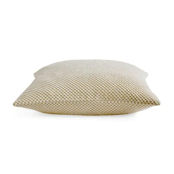 Spot Cushion with Dotted Texture - Cream