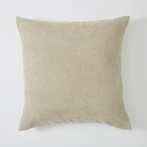Spot Cushion with Dotted Texture - Cream