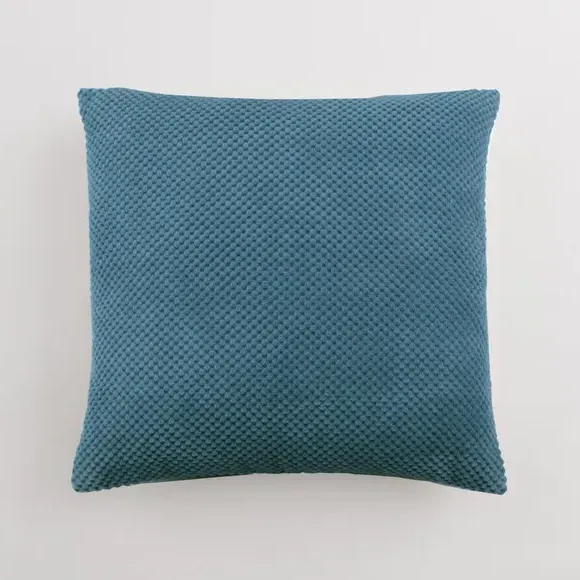 Spot Cushion with Dotted Texture - Denim