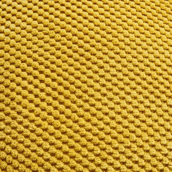 Spot Cushion with Dotted Texture - Ochre