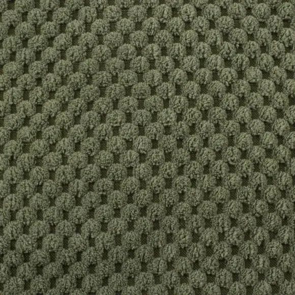 Spot Cushion with Dotted Texture - Olive