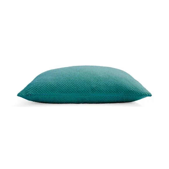 Spot Cushion with Dotted Texture - Teal