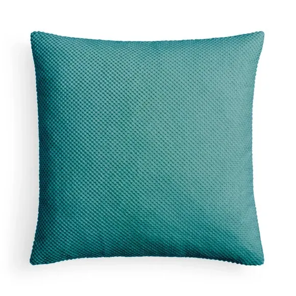 Spot Cushion with Dotted Texture - Teal