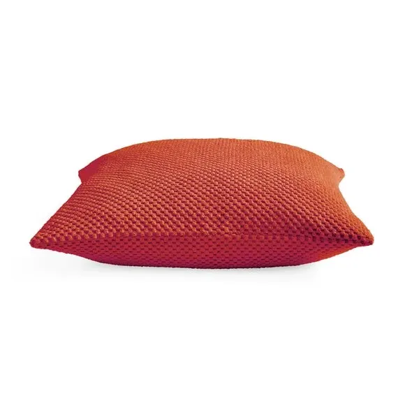 Spot Cushion with Dotted Texture - Terracotta