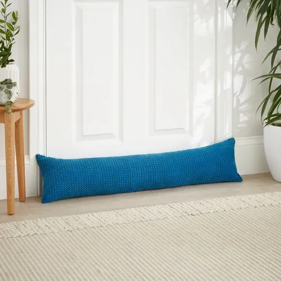 Spot Draught Excluder - Blue, Chenille image