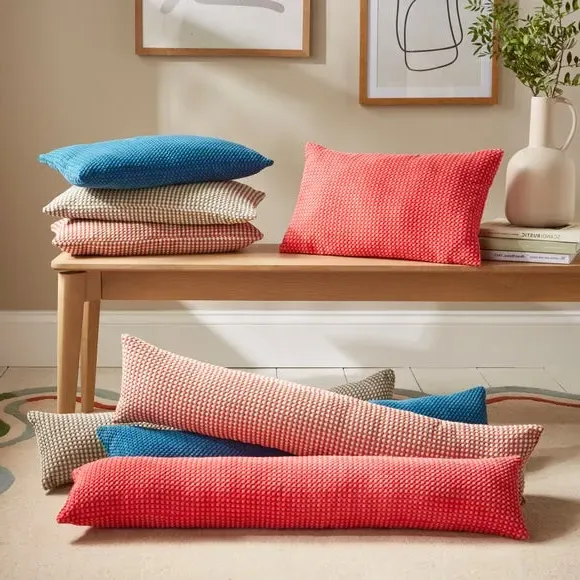 Spot Draught Excluder - Natural, Chenille