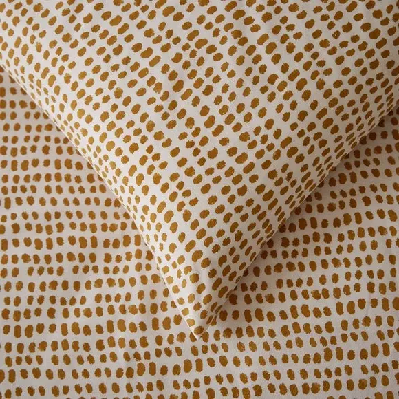 Spot Duvet Cover Set - Honey, Polycotton