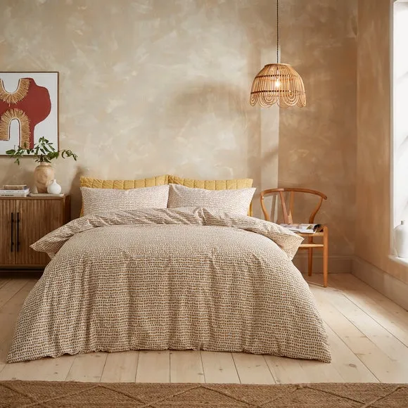 Spot Duvet Cover Set - Honey, Polycotton image