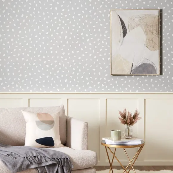 Spot Pattern Wallpaper - Grey image