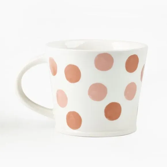 Spot Print Mug - Pink, Stoneware