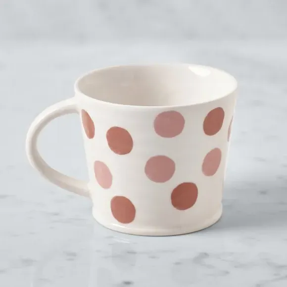 Spot Print Mug - Pink, Stoneware