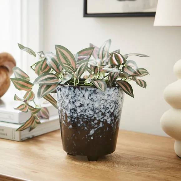 Spotty Plant Pot - Blue, Ceramic image