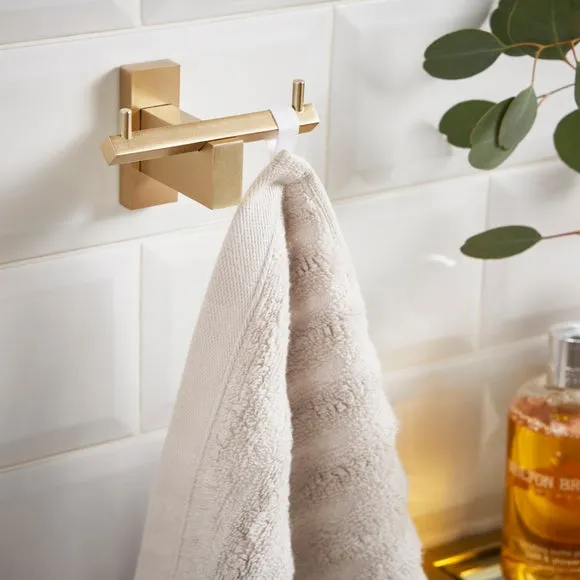 Square Bathroom Hook - Brushed Bronze image