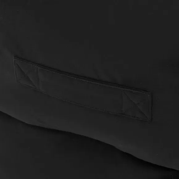 Square Bean Bag Chair - Black, Velvet