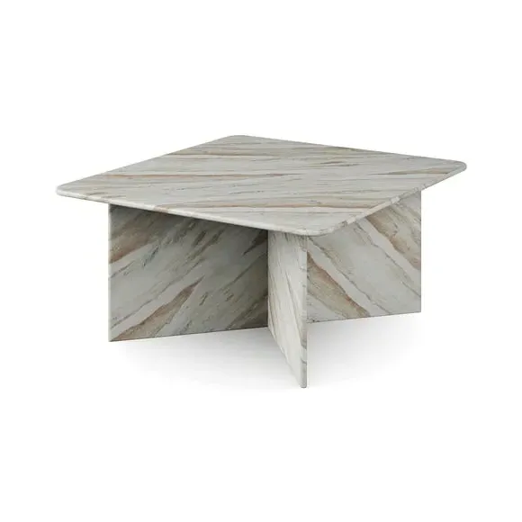 Square Coffee Table - Natural, Marble