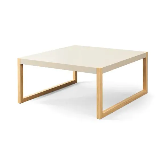 Square Coffee Table Two Tone - Stone, Wood