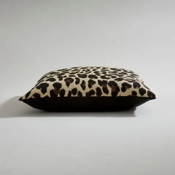 Square Cushion Cover Animal Print - Natural