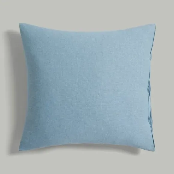 Square Cushion Cover - Ashley Blue, Cotton Linen