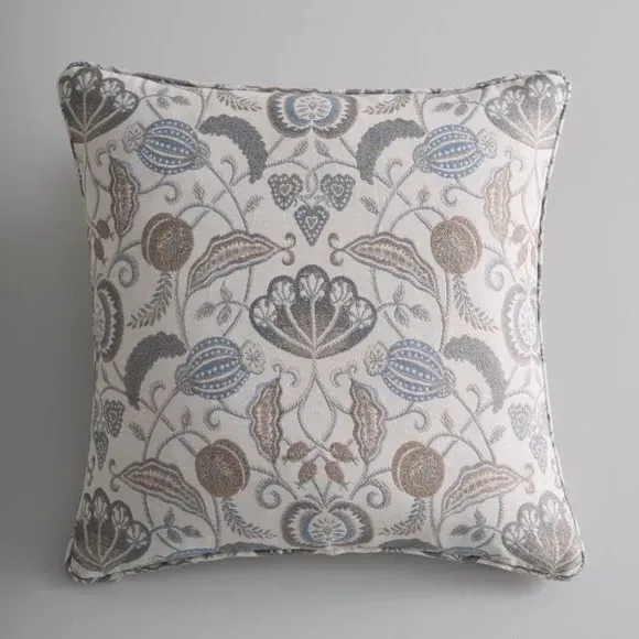 Square Cushion Cover - Blue, Polyester