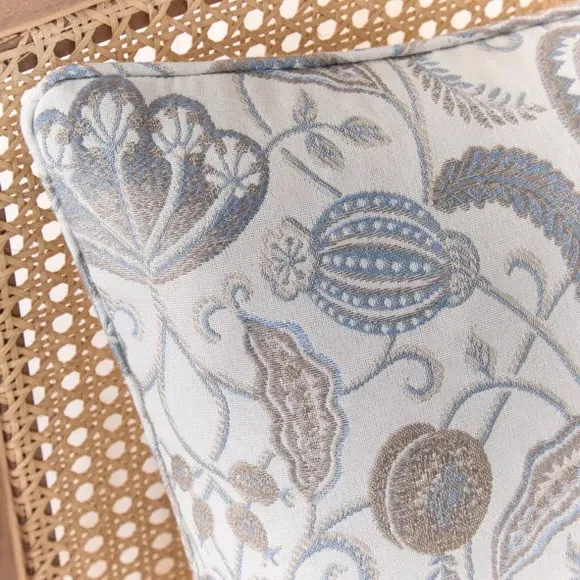 Square Cushion Cover - Blue, Polyester