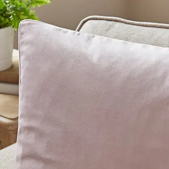 Square Cushion Cover - Blush, Recycled Velour