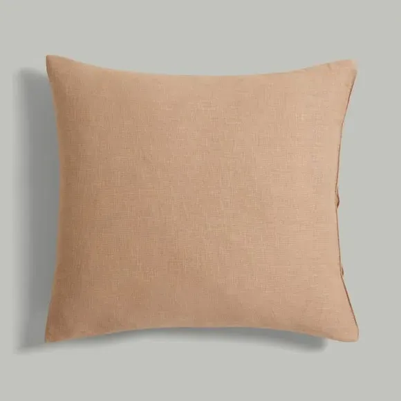 Square Cushion Cover - Fawn, Cotton Linen
