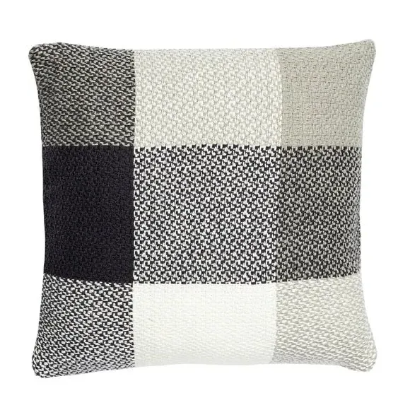 Square Cushion Cover - Grey, Cotton image