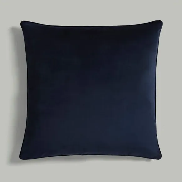 Square Cushion Cover - Ink, Recycled Velour