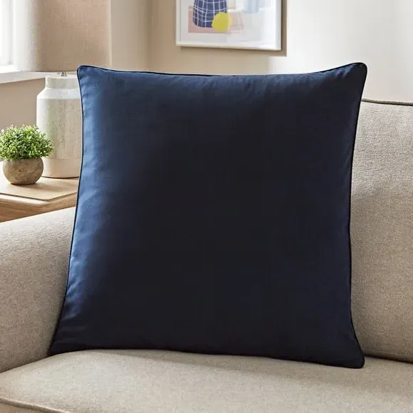 Square Cushion Cover - Ink, Recycled Velour