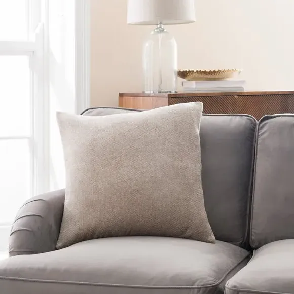 Square Cushion Cover - Mink, Chenille image