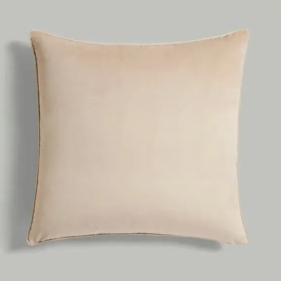 Square Cushion Cover - Natural, Recycled Velour