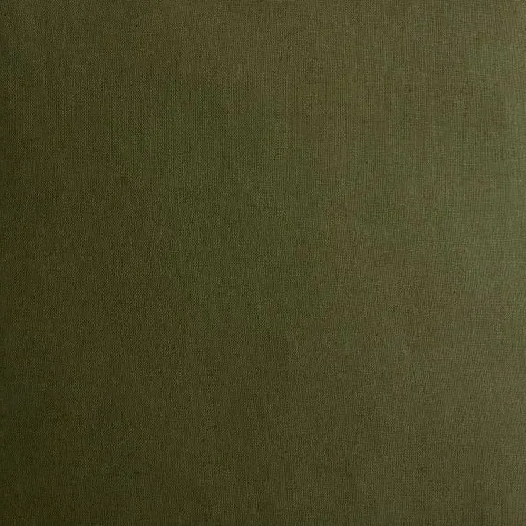 Square Cushion Cover - Olive, Cotton Linen