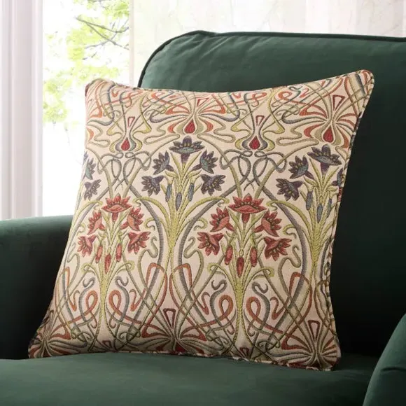 Square Cushion Cover - Red, Polyester image