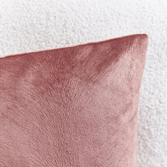 Square Cushion Cover - Rosewood, Textured