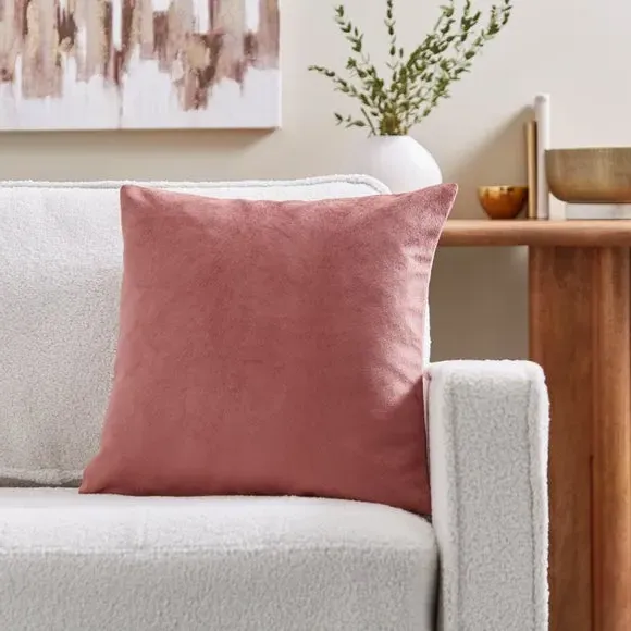 Square Cushion Cover - Rosewood, Textured image