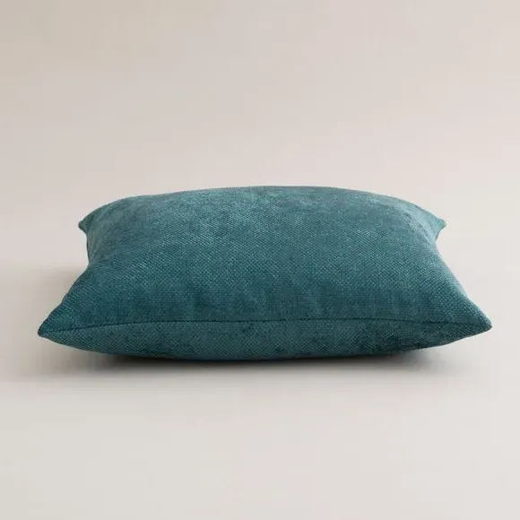 Square Cushion Cover - Teal, Chenille