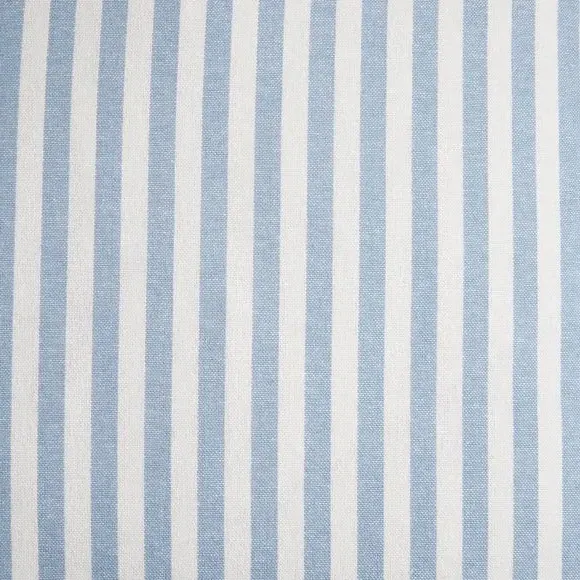 Square Cushion Cover with Frills - Blue, Cotton