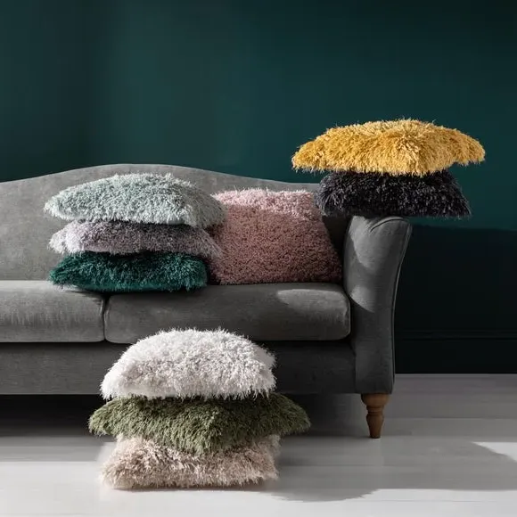 Square Cushion Cover with Texture - Olive