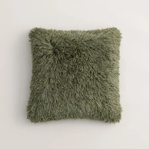 Square Cushion Cover with Texture - Olive