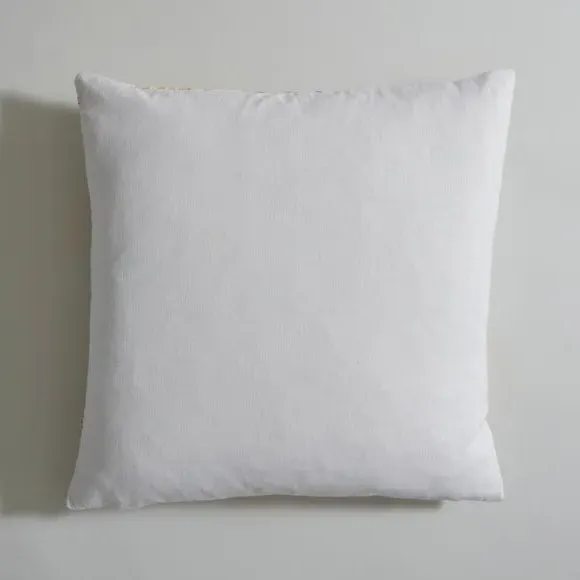 Square Cushion Cover with Tree Print - Grey