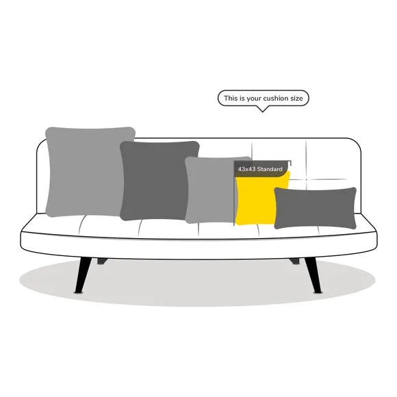 Square Cushion Cover with Zip - Burgundy, Chenille