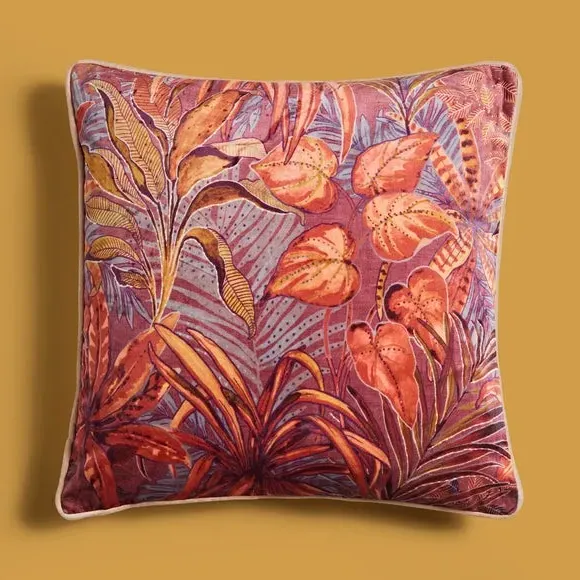 Square Cushion Cover with Zip - Butterscotch
