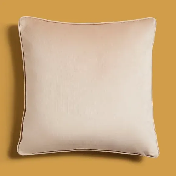 Square Cushion Cover with Zip - Butterscotch