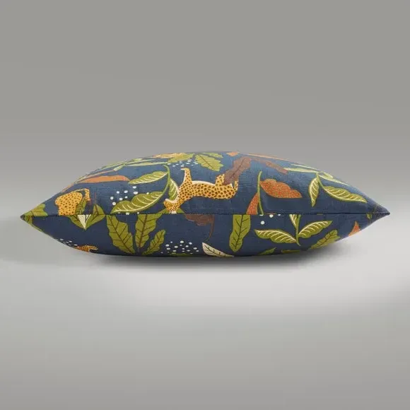 Square Cushion Cover with Zip - Multicolor, Cotton