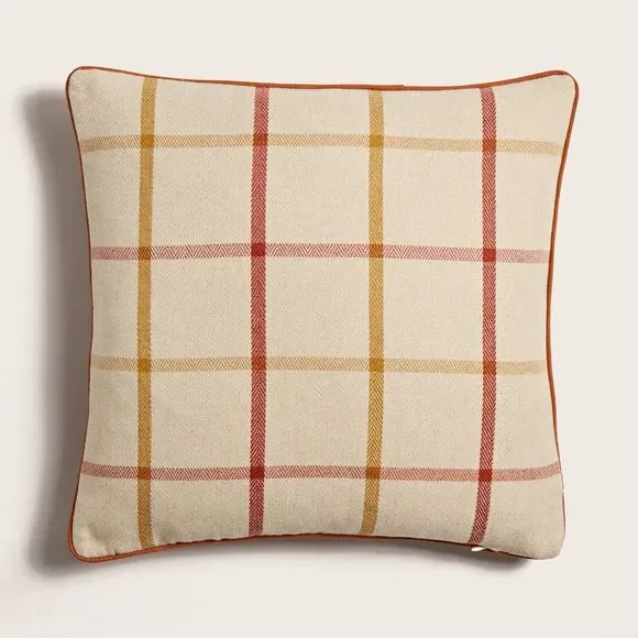 Square Cushion Cover with Zip - Natural