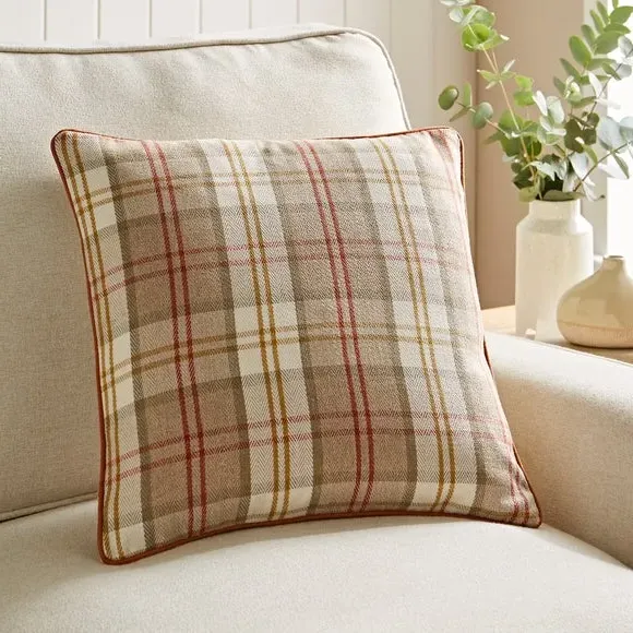 Square Cushion Cover with Zip - Natural image